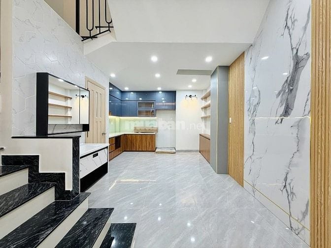 ⭐️Nhà 3 Lầu DT:4x12,7m tuyệt đẹp Cao cấp hẻm Quang Trung, P10.