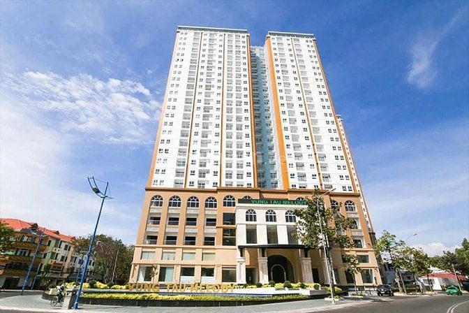 Cho thuê căn hộ chung cư Melody Vũng Tàu → DT: 83m². 2PN 2WC. Full Nội