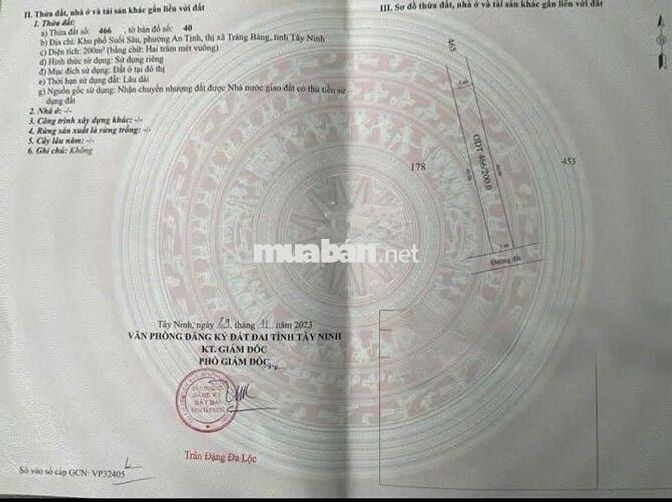 Bán lô đất Đ.Suối sâu gần chợ Suối Sâu DT 200m giá 600tr sổ hồng riêng