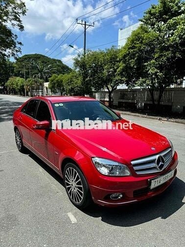 Mercedes C250 1.8L AT 2009 Đỏ Candy siêu nét