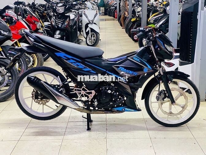 XE MÁY THỊNH PHÁT - RAIDER 150 XANH ĐEN ĐỘ KIỂNG