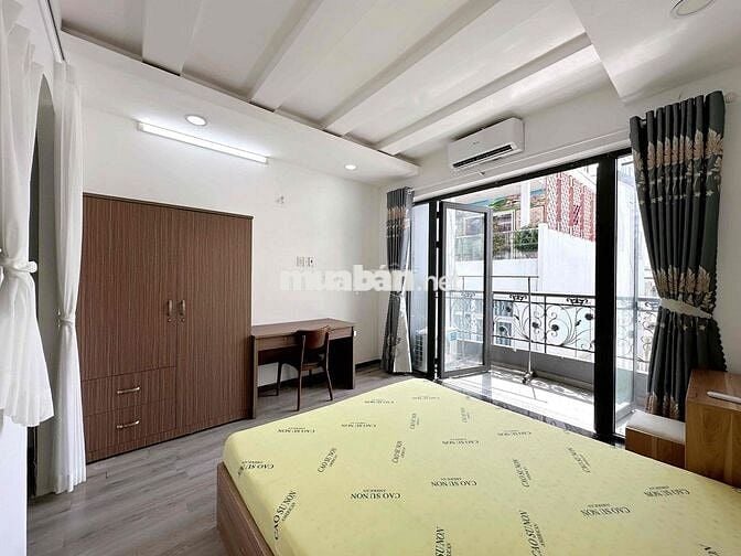 CĂN HỘ,BAN CÔNG 1PN 1PK, FULL NT,MÁY GIẶT RIÊNG,NGAY NGUYỄN BIỂU Q5