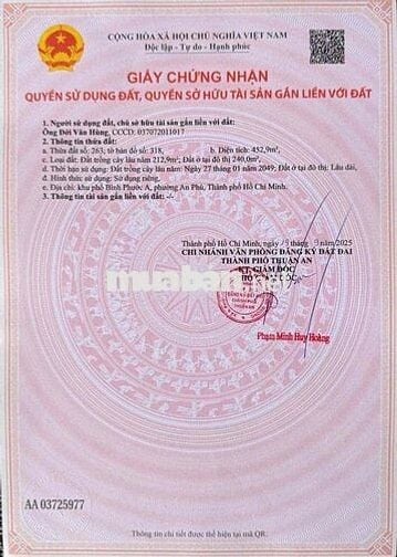Bán Đất kinh Doanh Đa ngành nghề