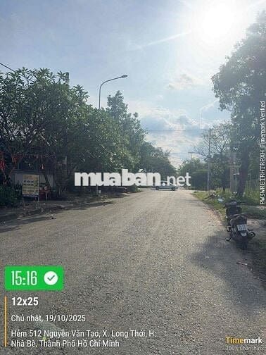 BÁN ĐẤT .- DT:400M2 - GIÁ 15 TỶ- ĐƯỜNG 512 - NVT- LONG THỚI - NHÀ BÈ