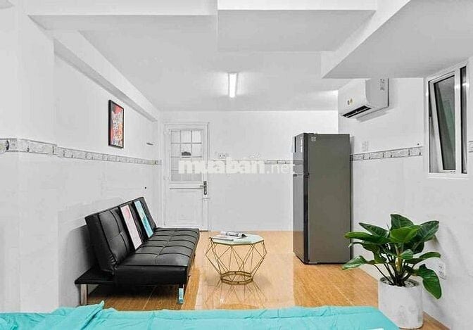 Căn hộ 1PN 2Wc rộng cửa sổ trời nhiều ánh sáng tự nhiên, full nội thất