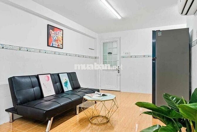Căn hộ 1PN 2Wc rộng cửa sổ trời nhiều ánh sáng tự nhiên, full nội thất