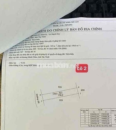 🌳 249TR SUỐI ĐÁ – DƯƠNG MINH CHÂU TÂY NINH  🌳