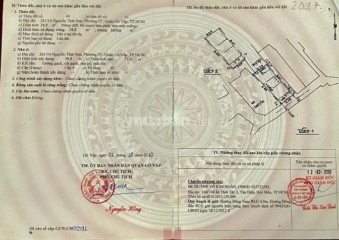 Bán nhà rẻ (4x10) 241/18 Nguyễn Thái Sơn,P7, Gò vấp