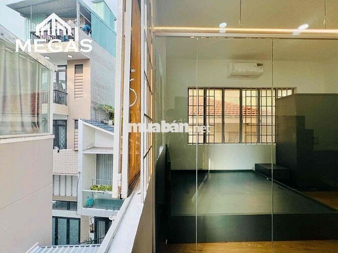 Căn hộ 1Pn cửa kính, ban công thoáng, full nội thất, máy giặt riêng