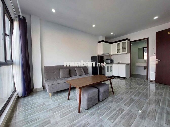 Phòng 45m2_1PN 1 phòng khách cửa sổ trời,full nt_159 Phan Đình Phùng