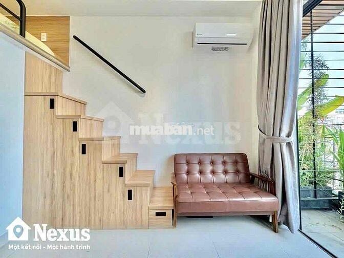 DUPLEX BAN CÔNG TONE GỖ - LÝ PHỤC MAN QUẬN 7 gần KCX TÂN THUẬN