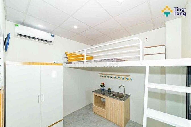 NGAY GẦN KHU VỰC CẦU GIẤY - GOLDMARK CITY CÓ PHÒNG GÁC XẾP XINH XINH