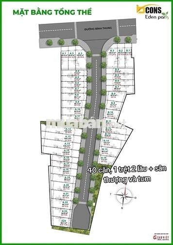 Nhà phố Bcons Eden Park 4 lầu, gần nút giao Mỹ Phước Tân Vạn