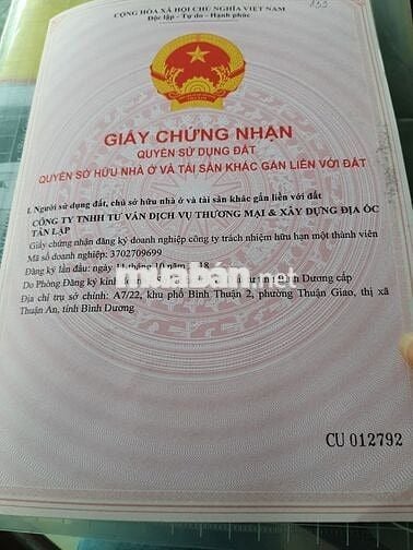 Chính chủ bán đất nền sát KCN VSIP 3 Bình Dương - nhà máy Lego