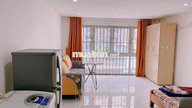 TRỐNG SẴN PHÒNG STUDIO SIÊU THOÁNG - FULL NỘI THẤT - MÁY GIẶT RIÊNG