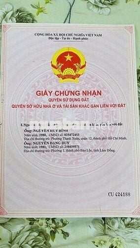 Cần bán đất đô thị ngay trung tâm đầy đủ giấy tờ pháp lý