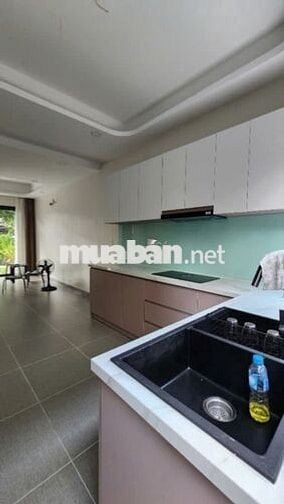 Cho thuê Nhà phố vườn 1 trệt 1 lầu mặt đường lớn nội thất cơ bản