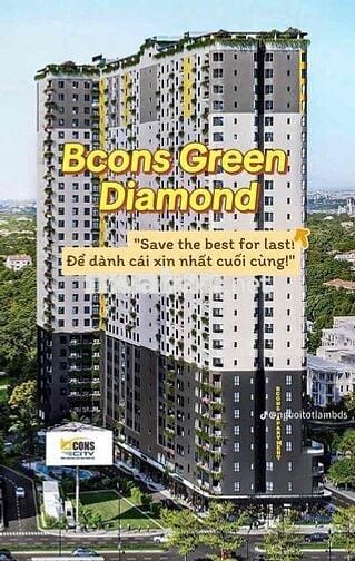HOT!! Căn hộ 1 PN Bcons Green Diamond- Tầng Trung Giá gốc CDT