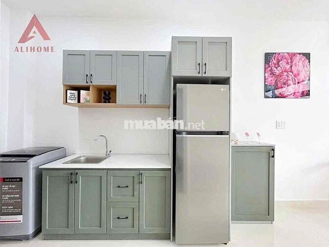 Căn Hộ 1PN1PK rộng 50m2_Bình Thạnh gần chợ Bà Chiểu, Ban công,Full nt