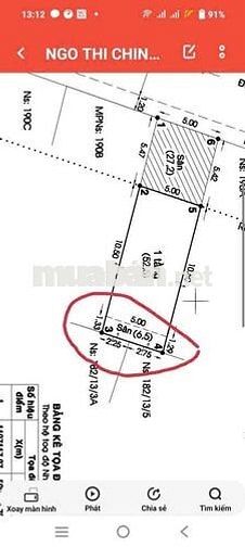 Bán Đất Hồ Văn Long, 5x17.5m, Giá  6 tỷ, Sổ Riêng