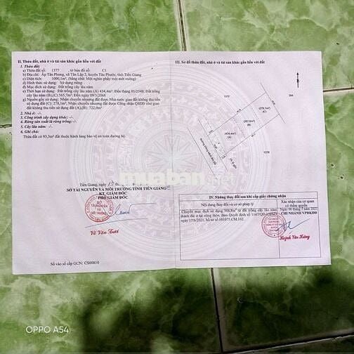 2 công đất thổ cư toàn bộ gần UBND xã Tân Lập 2