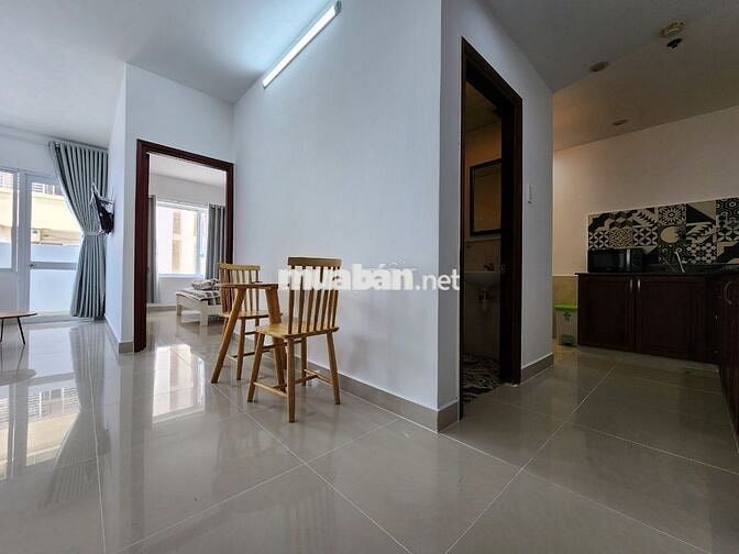CHUNG CƯ OSC LAND, CHO THUÊ CĂN GÓC 1 PHÒNG NGỦ, VIEW BIỂN.GIÁ 5.5 TRĐ