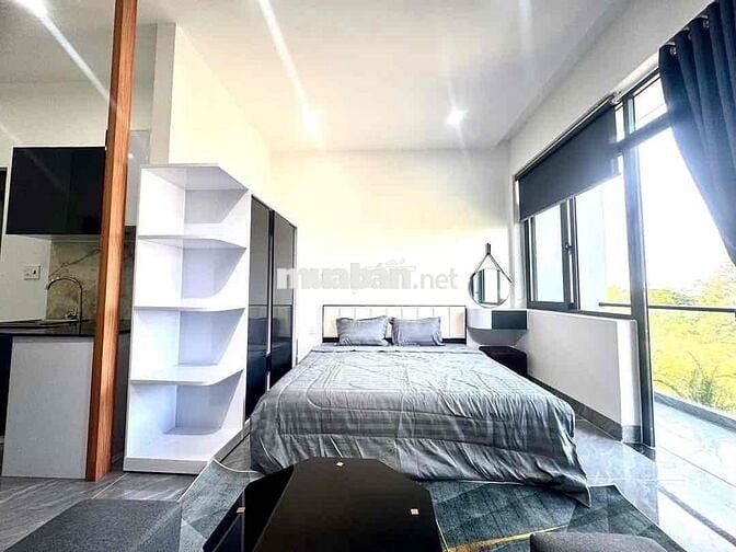 Phòng 35m2_1PN tách bếp ban công,full nt_166 Thích Quảng Đức,PN