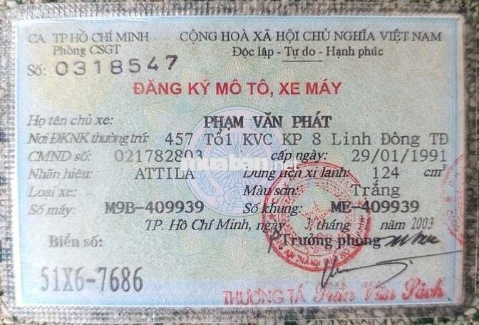 Cần thanh lý xe atila bstp