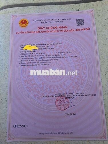 Mặt tiền Hữu Định Châu Thành Bến Tre
