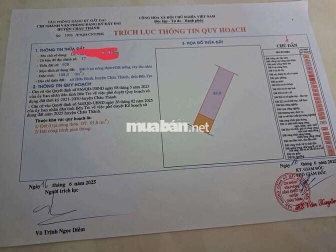 Mặt tiền Hữu Định Châu Thành Bến Tre