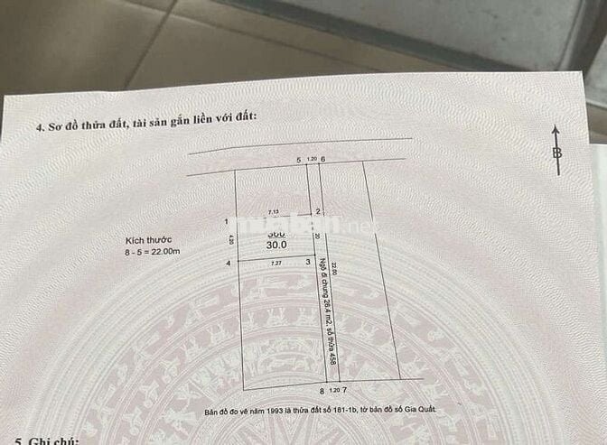 BÁN NHÀ GIA QUẤT, BỒ ĐỀ LONG BIÊN,10PHÚT SANG PHỐ CỔ ,1KM RA CẦU LB