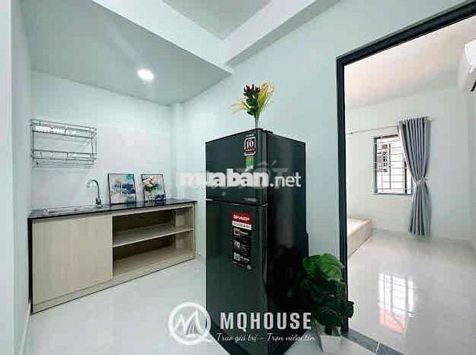 1PN, phòng khách, máy giặt riêng, full NT, chỉ tính điện nước, free dv