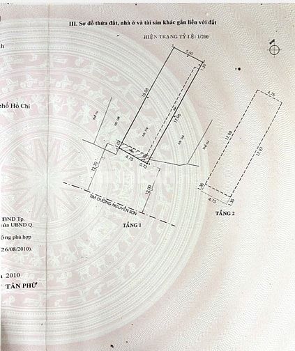 BÁN NHÀ MẶT TIỀN : 166 NGUYỄN SƠN - P. PHÚ THỌ HÒA - Q. TÂN PHÚ - HCM