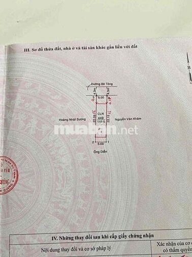 Giá chỉ 2 tỷ 100 tr BÁN ĐẤT BÊN HÔNG CHỢ CHÁNH MỸ – THỦ DẦU MỘT Bình D