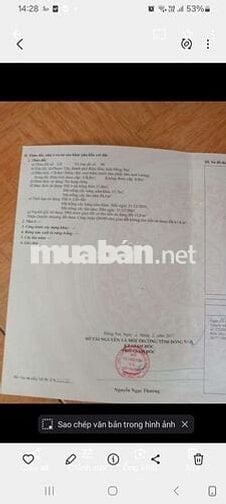 Đất thổ cư dân cư phường phước tân