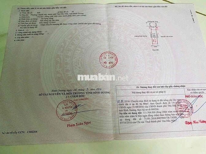 Giá chỉ 2 tỷ 100 tr BÁN ĐẤT BÊN HÔNG CHỢ CHÁNH MỸ – THỦ DẦU MỘT Bình D