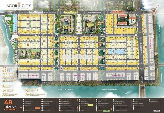 ĐẤT NỀN DỰ ÁN  AGORA CITY  diện tích 108 m*2, Đường tình lộ 818