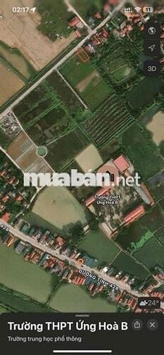 Đất liền kề thổ cư 111,8m2 đồng tân cạnh trường thpt ứng hoà b