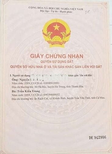 - Đất cần bán 200 m² sau khu công nghiệp chơn thành.