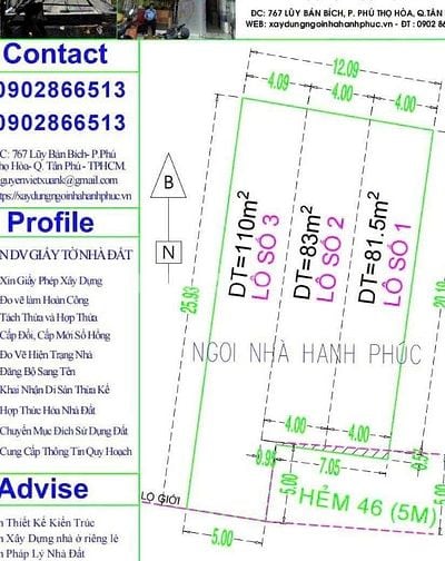 Bán nhà 46/3-5 Phan Đình Phùng, Tân Thành, Tân Phú, hẻm xe hơi