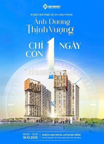 SỞ HỮU CĂN HỘ CORA TOWER SUN GROUP – GIÁ TỐT, CHIẾT KHẤU KHỦNG 18%