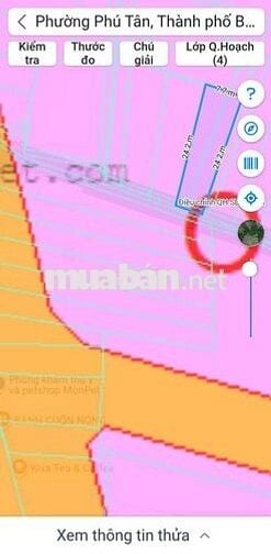 Mặt tiền hẻm Phú Tân TP Bến Tre 159 m2