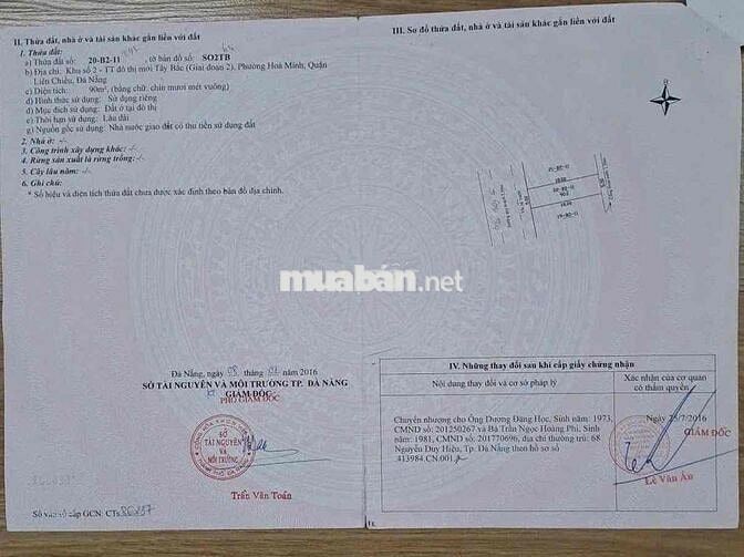 Bán lô đất tặng nhà cấp 4 Bàu Năng 6 Hoà Minh Liên Chiểu