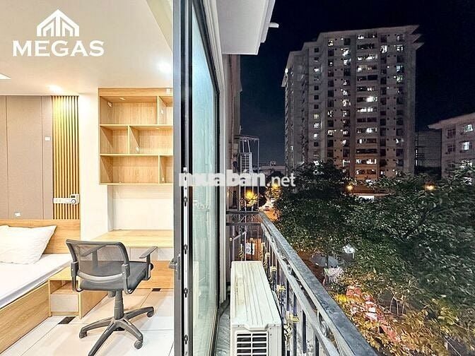 CHO THUÊ STU,1N1K - 50M2 BAN CÔNG FULL NỘI THẤT NGAY ĐH THƯƠNG MẠI