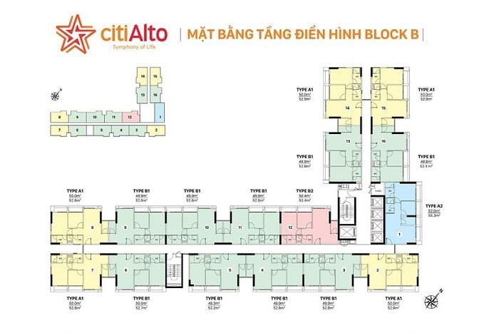 citi Alto bán căn 2PN 2wc chỉ dưới 3 tỷ
