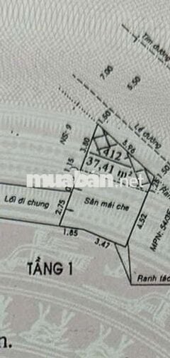 2 mặt tiền 6m trước sau Đặng Văn Sâm