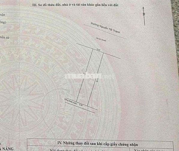 Bán lô đất MT Nguyễn Tất Thành Thanh Khê