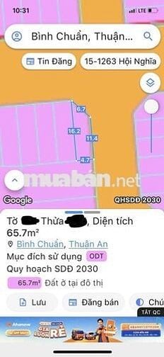 Bán Đất trục chính khu dân cư trường sơn chợ phú phong