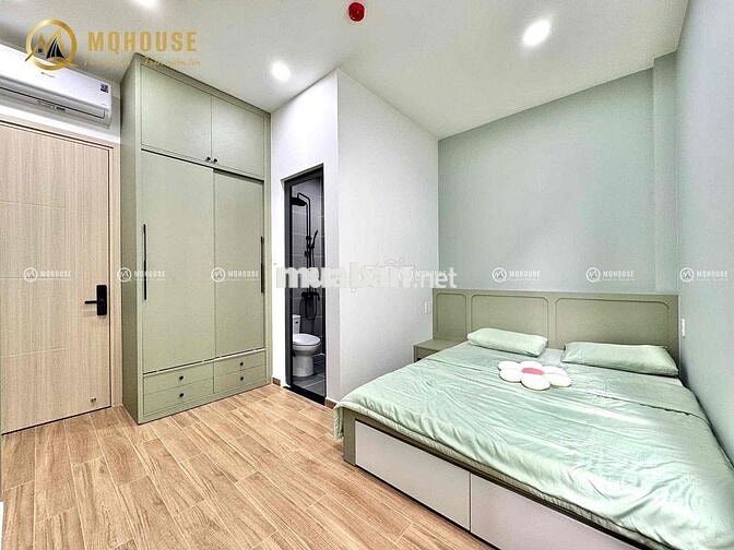 CHDV STUDIO TONE XANH LÁ /FULL NỘI THẤT/MÁY GIẶT RIÊNG KẾ ĐH VĂN HIẾN