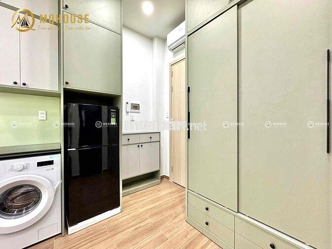 CHDV STUDIO TONE XANH LÁ /FULL NỘI THẤT/MÁY GIẶT RIÊNG KẾ ĐH VĂN HIẾN